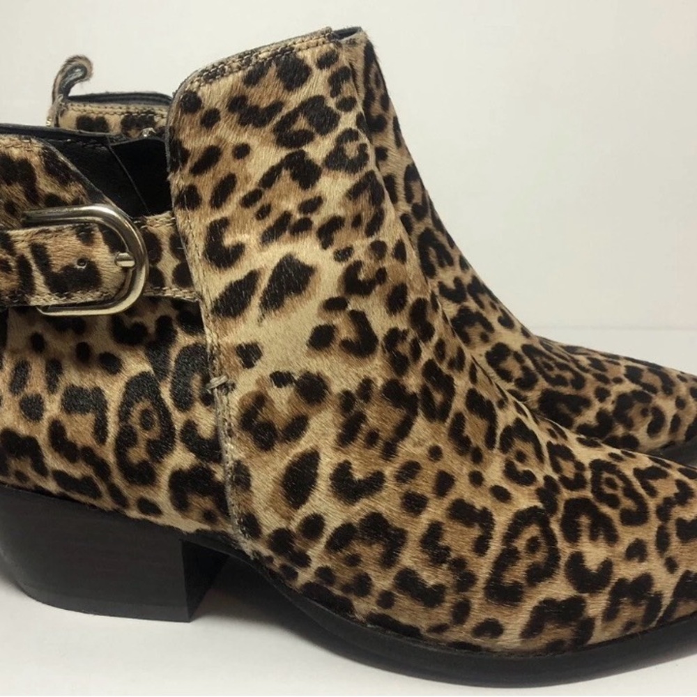 Sam Edelman hair on Leopard Ankle Boots